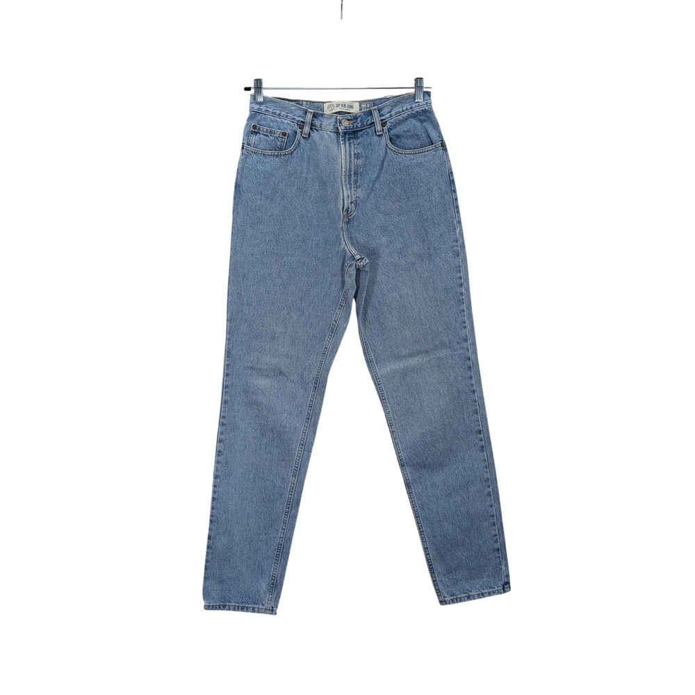 Vintage Gap Blue Jeans No 3 Classic Fit Womens 12 Long Straight Leg Denim